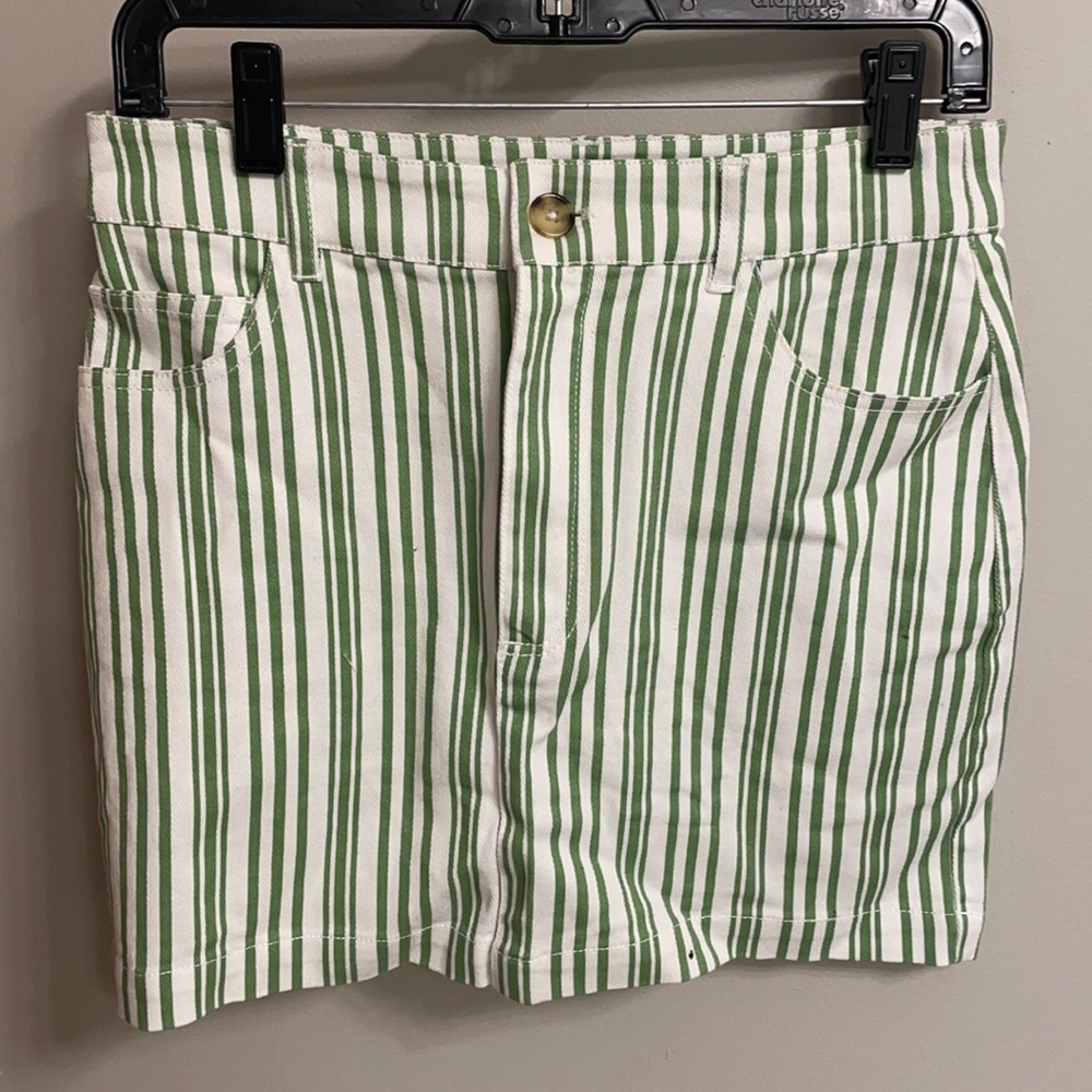 Forever 21 Striped Denim Skirt